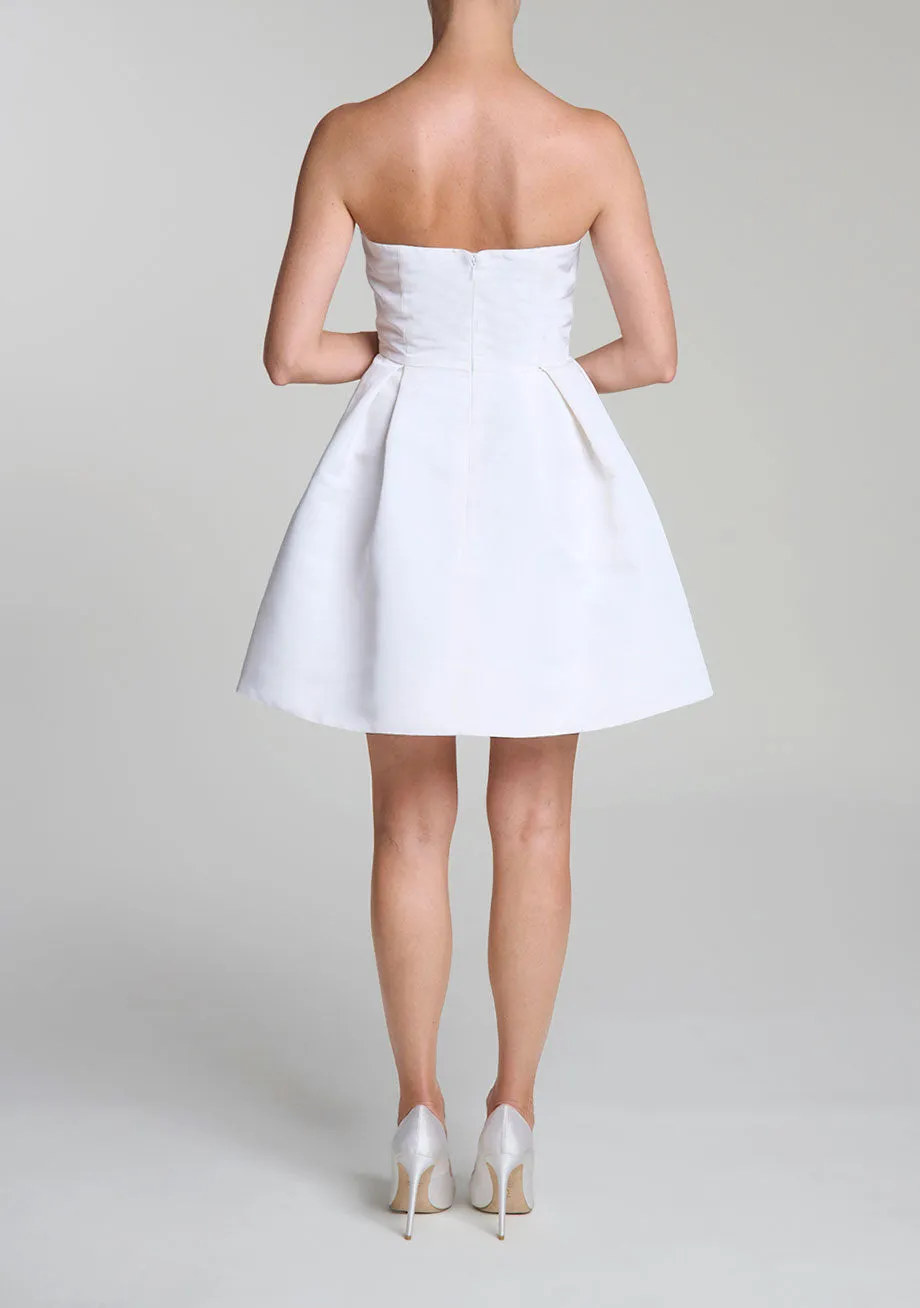 Vivienne Silk Faille Mini Dress