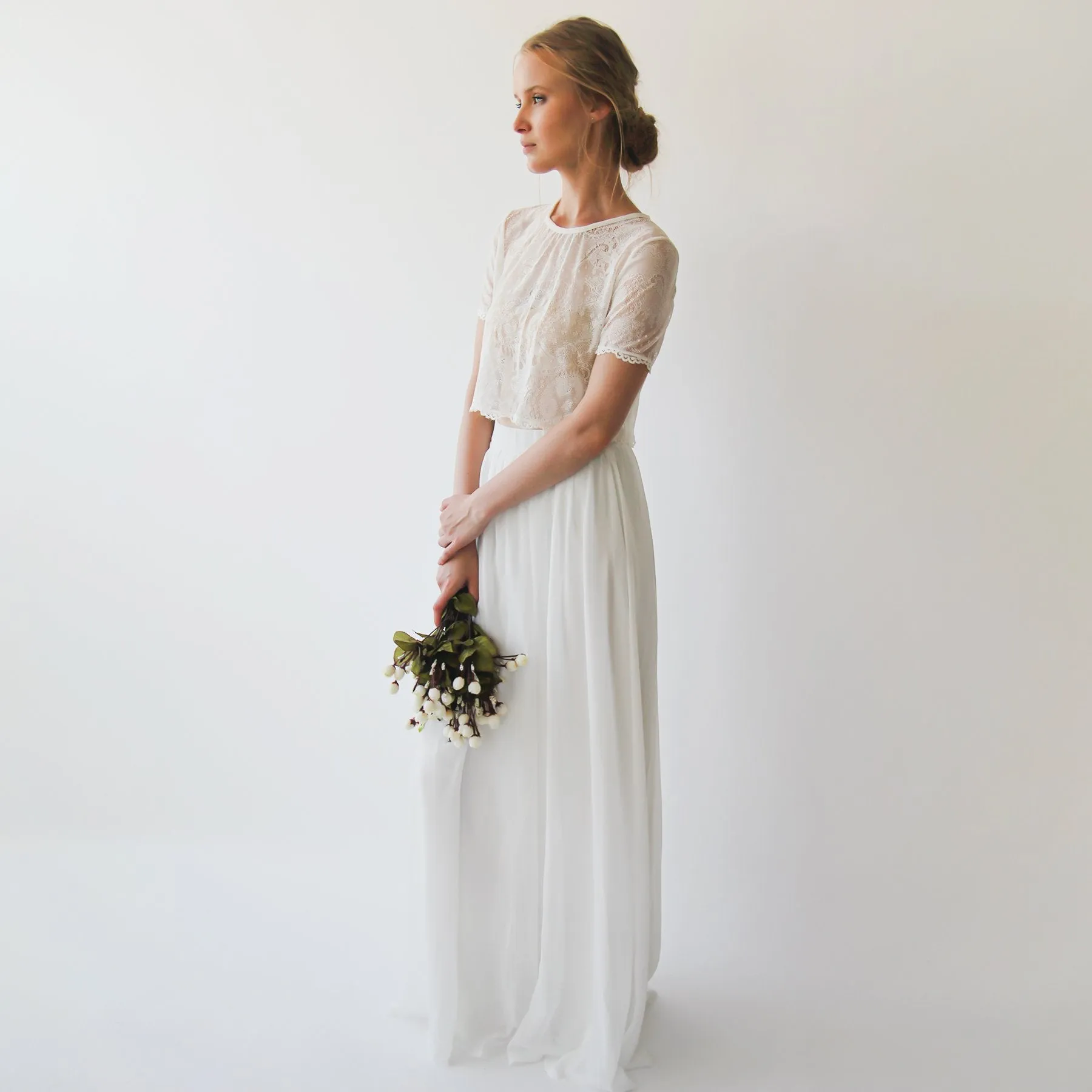 Wedding Dress Separates, Two Piece Bridal Gowns  #1251