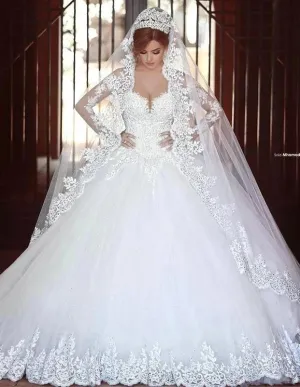 Wedding Guest Dresses: Lace Wedding Dress Ball Gown Princess Bridal Wedding