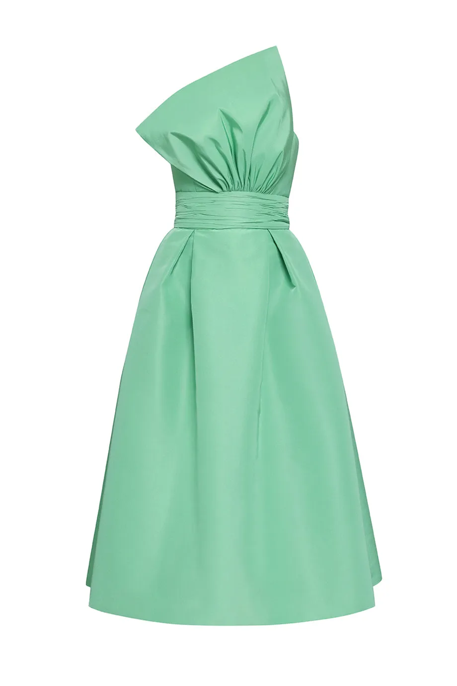 Willow Silk Faille Full Midi Dress