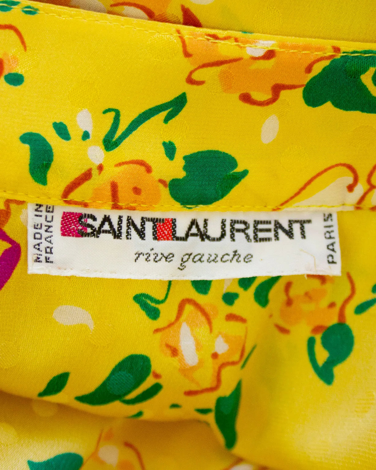 Yellow Floral & Cupid Silk Jacquard Dress