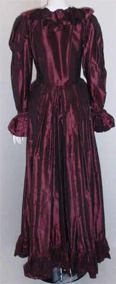 YVES SAINT LAURENT 1990s Purple Iridescent Silk Taffeta Gown